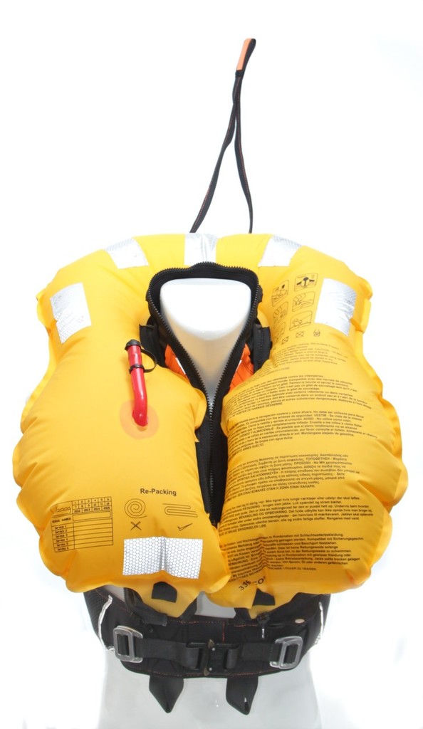 TeamO Back Pull harness (front) © TeamO Marine Safety Products